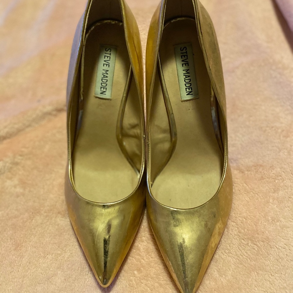 Steve Madden Daisie Rose Gold Heels
